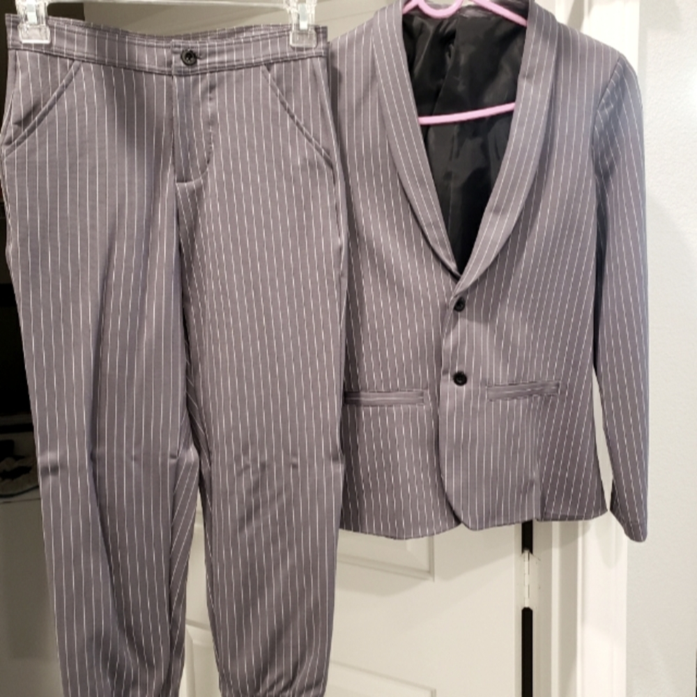 Pinstripe suit, Balera Performance Dancewear, Medium child